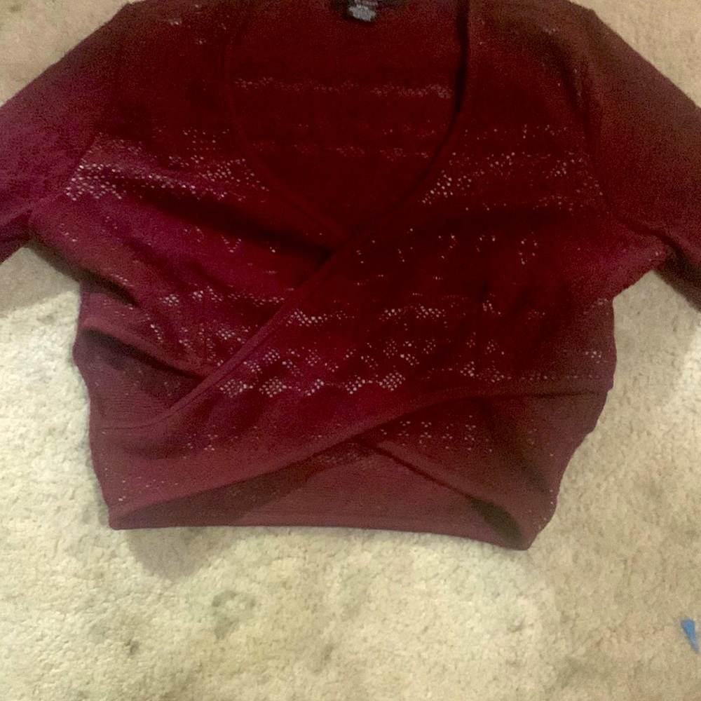 Cute crop top long sleeves